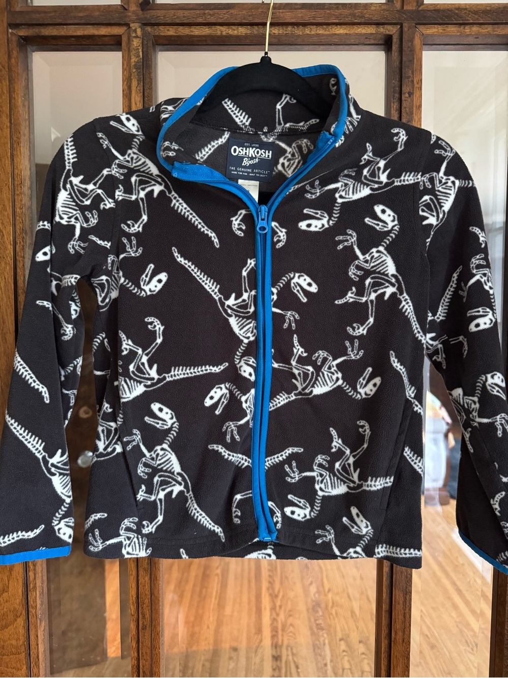 Osh Kosh Kids Dino Fleece Zip Up | Size 8